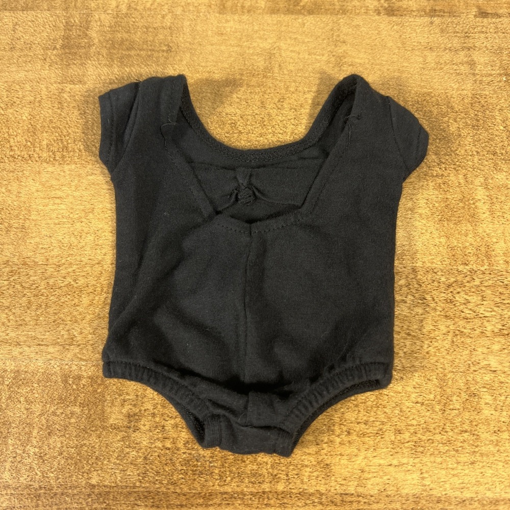 American Girl Ballet Black Leotard with Back Bow